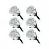 Kit Spot LED Terrasse 0,6W 12V Bleu Rond IP65