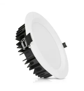 Spot LED Encastrable Blanc Rond 28W 3360lm 160° Ø221mmx64mm - Blanc Naturel 4000K