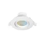 Spot LED Orientable 230V IK06 5W 500lm 60° Ø90mm IP20 Blanc - CCT 3000K-6500K perçage Ø68mm