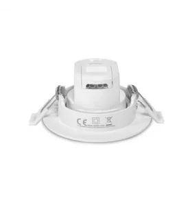 Spot LED Orientable 230V IK06 5W 500lm 60° Ø90mm IP20 Blanc - CCT 3000K-6500K perçage Ø68mm