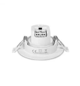 Spot LED Orientable 230V IK06 5W 500lm 60° Ø90mm IP20 Blanc - CCT 3000K-6500K perçage Ø68mm