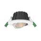 Spot LED Encastrable Dimmable AC220-230V 6W 550lm 38° Orientable à 360° Ø81mm Étanche IP65 IK08  - CCT perçage Ø68mm