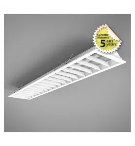 Plafonnier LED AC200/240V 25W 3700lm 110° 1250mm - Blanc Naturel 4000K