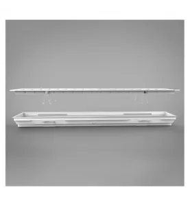 Plafonnier LED AC200/240V 25W 3700lm 110° 1250mm - Blanc Naturel 4000K