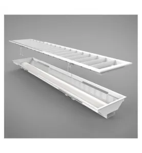 Plafonnier LED AC200/240V 25W 3700lm 110° 1250mm - Blanc Naturel 4000K