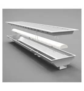 Plafonnier LED AC200/240V 25W 3700lm 110° 1250mm - Blanc Naturel 4000K