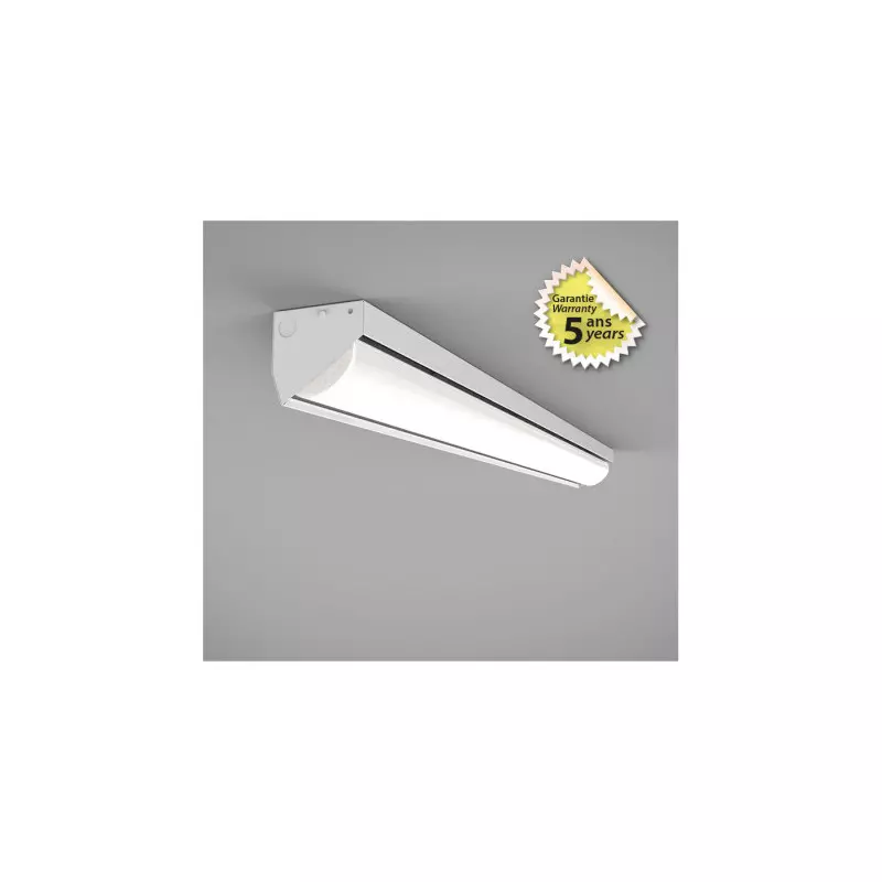 Plafonnier LED Asymétrique Saillie/Suspendu AC200/240V 25W 3950lm 110° 1225mm IP20 - Blanc Naturel 4000K