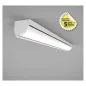 Plafonnier LED Asymétrique Saillie/Suspendu AC200/240V 25W 3950lm 110° 1225mm IP20 - Blanc Naturel 4000K