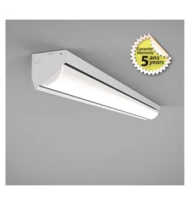 Plafonnier LED Asymétrique Saillie/Suspendu AC200/240V 25W 3950lm 110° 1225mm IP20 - Blanc Naturel 4000K