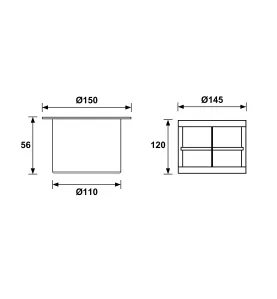 Spot LED extérieur encastrable 7W diamètre 147mm éclairage bleu Spot extérieur étanche IP67 220V 45°