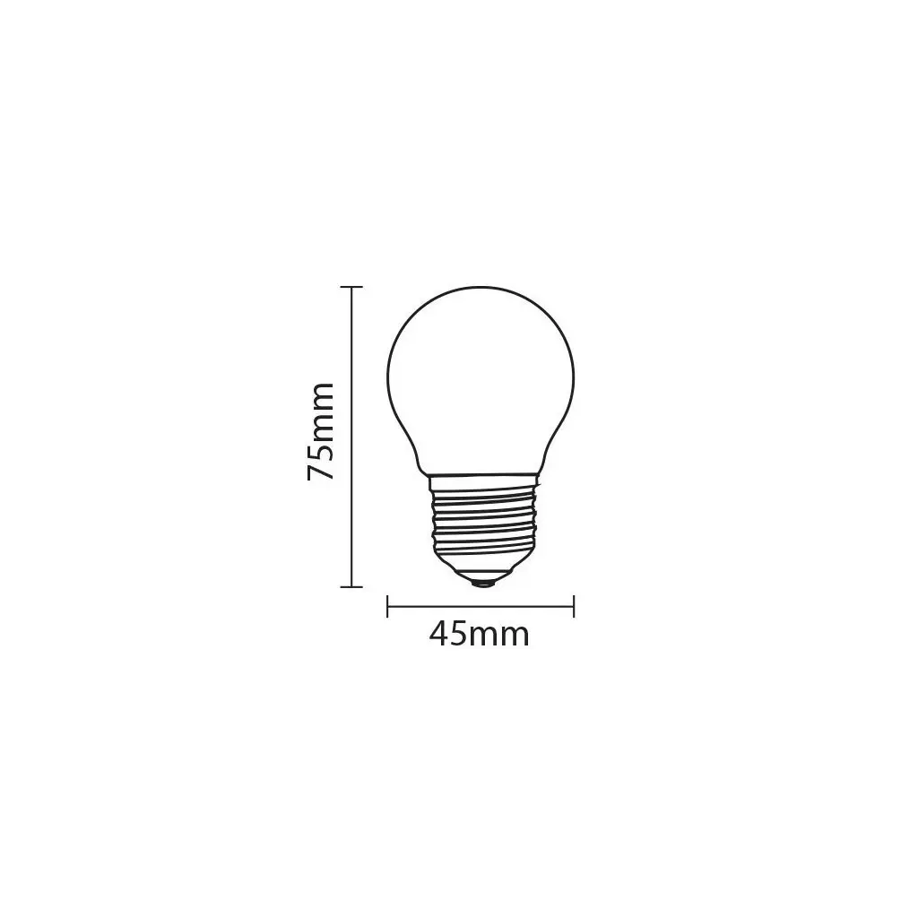 ISY Ampoule LED blanc chaud E27 2.9 W (ISYLED-AE27-G45-2.9W