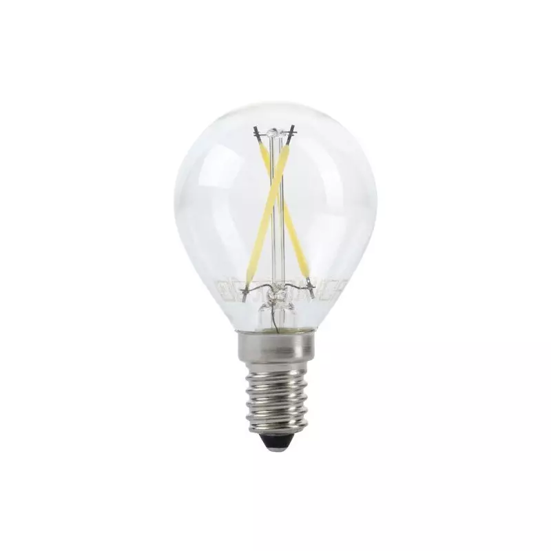 Ampoule LED E14 G45 2W 200lm (16W) 300° IP20 - Blanc Chaud 2700K