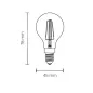 Ampoule LED E14 G45 2W 200lm (16W) 300° IP20 - Blanc Chaud 2700K