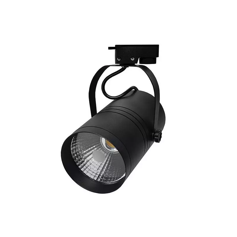 Projecteur LED COB Décoratif 25W 2000lm (200W) 24° Noir - Blanc du Jour 6000K