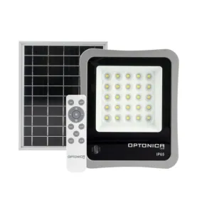 Projecteur LED avec Télécommande 6W 400lm (48W) 90° Étanche IP65 - Blanc du Jour 6000K