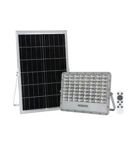 Projecteur LED Solaire avec Télécommande 30W 2700lm (240W) 120° Étanche IP65 - Blanc CCT 3000K-6000K