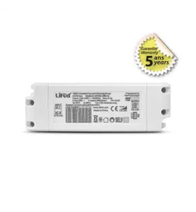 Alimentation pour LED AC220-240V 0.3A 40W Dimmable Coupure de Phase IP20 155x52mm