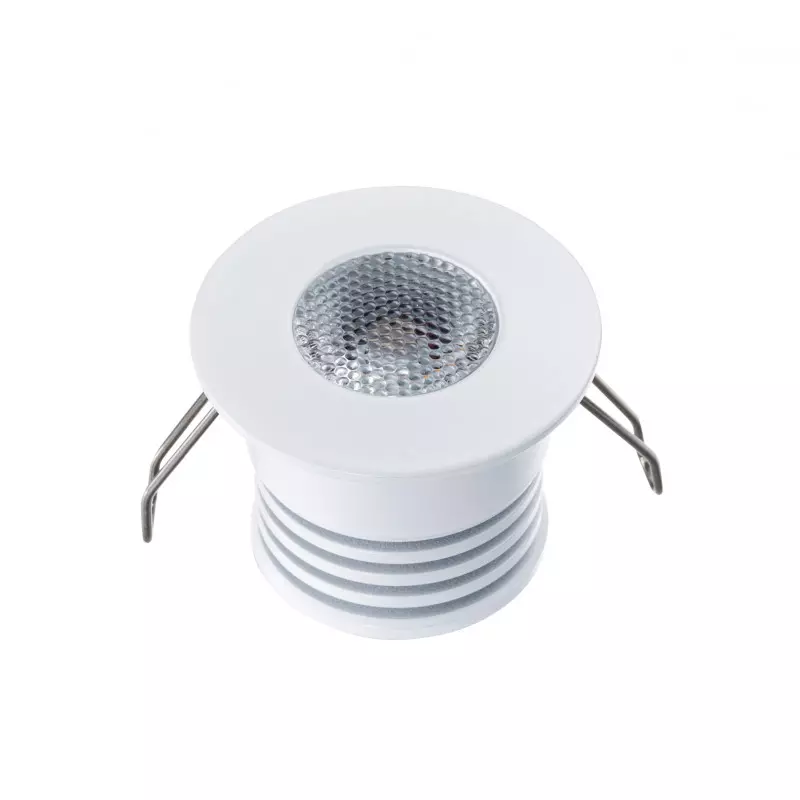 Spot LED Blanc Encastrable Compact 4W DC12V équivalent 30W - Blanc Chaud 3000K 380lm perçage 27mm