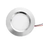 Spot LED Encastrable Compact 55mm Aluminium Brossé 3W DC12V Équivalent 25W - Blanc du Jour 6000K