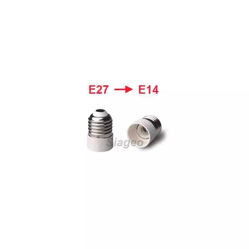 Douille Adaptateur E27 vers E14 pour Lampes et Ampoules