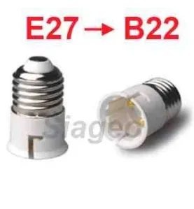 Douille Adaptateur E27 vers B22 pour Lampes et Ampoules