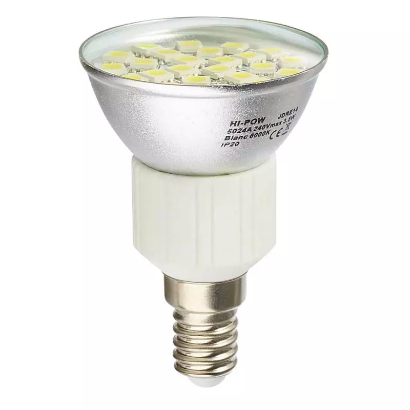 Ampoule LED E14 Dimmable à 24 SMD5024 3.5W 310lm 120° (31W) - Blanc Froid