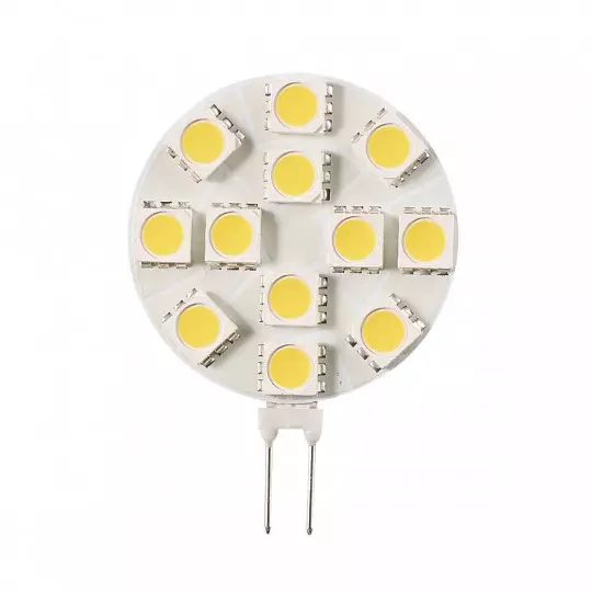 Ampoule LED G4 Backpin Plat SMD 5050 2W 185lm (20W) 150° - Blanc