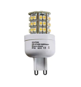 Ampoule LED G9 48 SMD 5050 3W 250-320lm 360° IP20 - Blanc Chaud