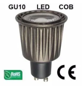 Ampoule LED GU10 COB 7W 500lm (50W) 45° - Blanc Neutre 5200K