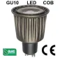 Ampoule LED GU10 COB 7W 480lm (50W) 45° - Blanc Chaud 3200K