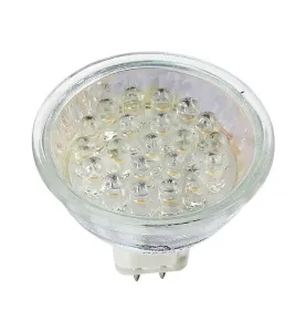 Ampoule LED SMD GU5.3 MR16 1,3W (9W) 80lm - Blanc Chaud 3500K