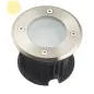 Support Spot Encastrable Sol 2W AC220-240V Étanche IP67 Rond - percage 85mm Diffuseur Dépoli - Blanc Chaud 3000K