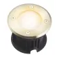 Support Spot Encastrable Sol 2W AC220-240V Étanche IP67 Rond - percage 85mm Diffuseur Dépoli - Blanc Chaud 3000K