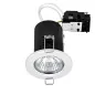 Support Spot Encastrable Faux Plafond GU10 AC220-240V Chrome Rond IP20 - perçage 68mm