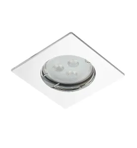 Support Spot Encastrable Plafond GU10 AC220-240V Fixe Blanc Carré IP20 - perçage 55mm