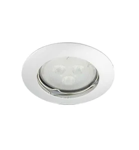 Support Spot Encastrable Plafond GU10 AC220-240V Orientable 30° Blanc Rond IP20 - perçage 66mm