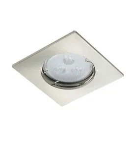 Support Spot Encastrable Plafond GU10 AC220-240V Chrome Carré IP20 - perçage 55mm