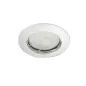 Support Spot Encastrable Plafond GU10 AC220-240V Orientable 30° Chrome Rond IP20 - perçage 55mm