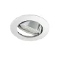 Support Spot Encastrable Plafond GU5.3 MR16 DC12V Orientable 30° Chrome Rond IP20 - perçage 66mm