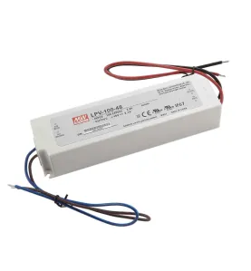 Transformateur LED 100W 90-264V à 48V DC étanche IP67 LPV-100-48 MEAN WELL - LPV-100-48