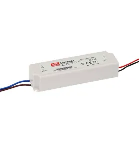 Transformateur LED 35W 90-264V à 12V DC étanche IP67 LPV-35-12 MEAN WELL - LPV-35-12