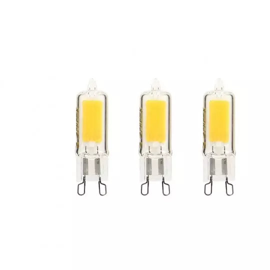 12 ampoules LED G9 - 3 W - 320 lm - Blanc chaud, LED SMD