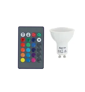 Ampoule LED GU10 MR16 4.2W 280lm 100° (60W) - RGB