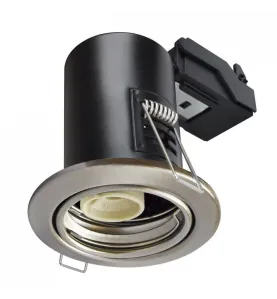 Spot encastrable anti-feu downlight Nickel satiné GU10 IP20 V-TAC - 3686