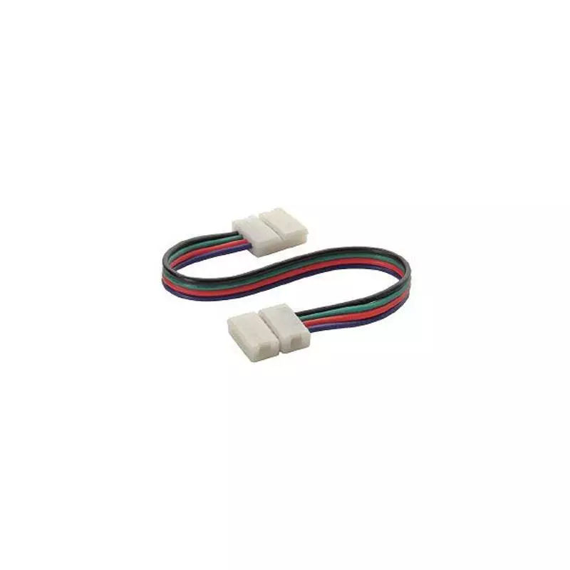 Rallonge Double Connecteur Bande LED / Clip Connecteur Raccord Pré-Cablé 150mm - RGB