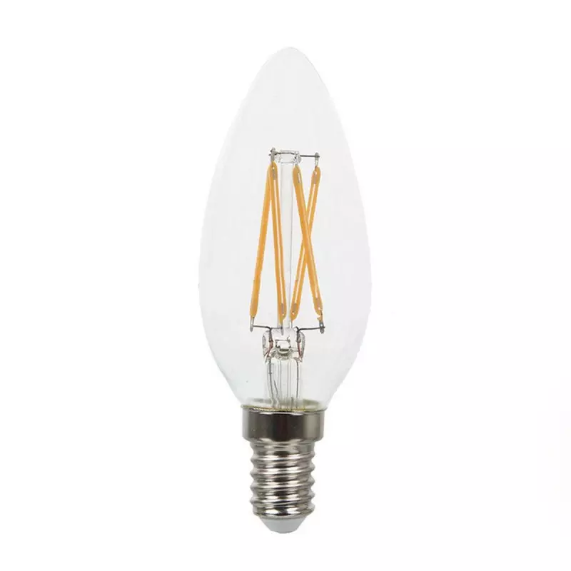 Ampoule LED Filament E14 4W 400lm 400°(40W) - Blanc chaud 2700K