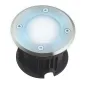 Support Spot Encastrable Sol Bleu 2W DC12V Étanche IP67 Rond - perçage 85mm Diffuseur Dépoli