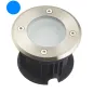 Support Spot Encastrable Sol Bleu 2W 110lm 120° 220V Étanche IP67 Rond - perçage 85mm Diffuseur Dépoli