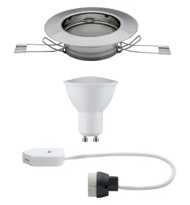 Spot LED encastrables Acier rond fixe GU10 4.5W PAULMANN - 93659