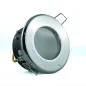 Support Spot Encastrable GU5.3 Dimmable Étanche IP65 DC12V Chrome - percage 72mm Diffuseur Dépoli